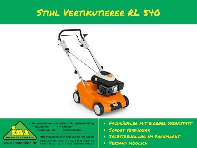 Vertikutierer Rasenlüfter Stihl RL 540 Benzin RL540 Rasen STARK REDUZIERT in Rednitzhembach