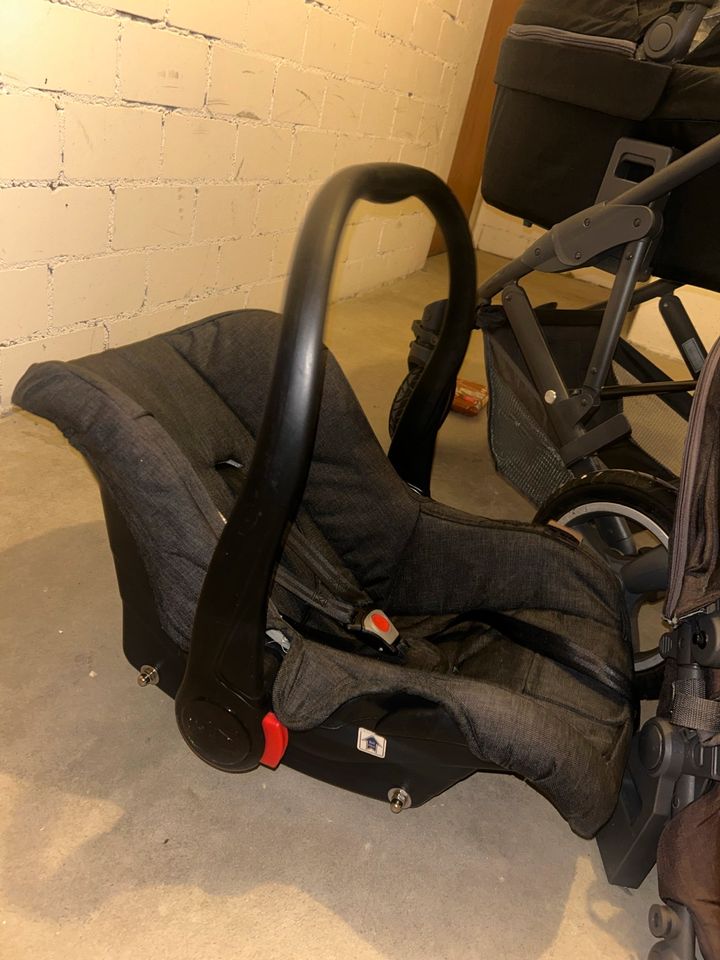 Abc design Kinderwagen 3 in 1 in Korb