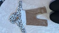 Anzug jumpsuit Hausanzug Leopard Muster beige öhrchen Baby 68 Niedersachsen - Sande Vorschau