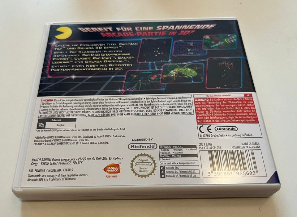 Nintendo 3DS Spiel "Pac-Man & Galaga Dimensions" in Mainburg