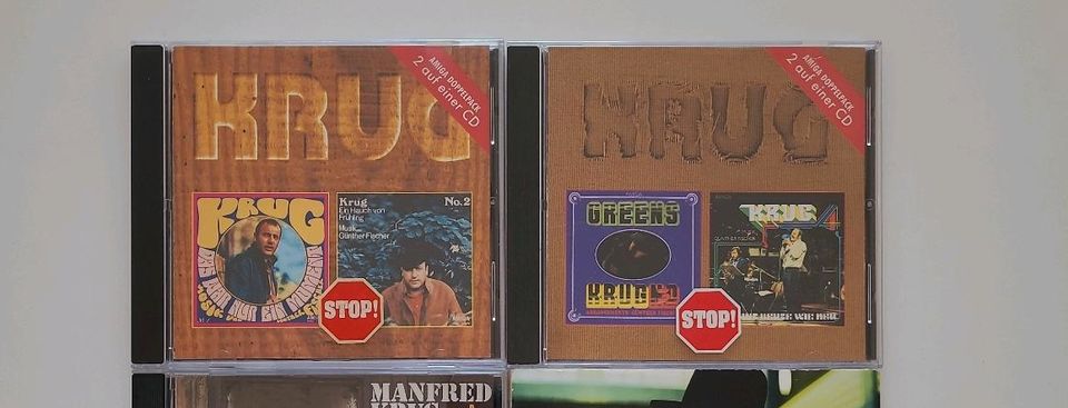 2 CDs Manfred Krug mit jeweils 2 Amiga-LPs in Dresden