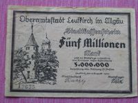 Leutkirch Notgeld 1923 Stadtkassenschein 5 Millionen Mark Baden-Württemberg - Ravensburg Vorschau