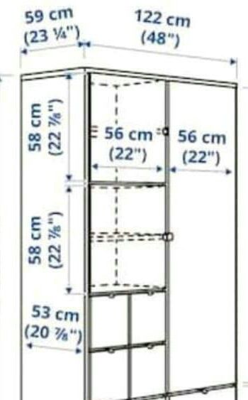 Ikea Rakke Kleiderschrank "gekürzt" in Duisburg