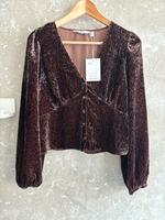 NEU & other Stories Bluse Samtbluse Leo Muster Gr 38 Berlin - Mitte Vorschau