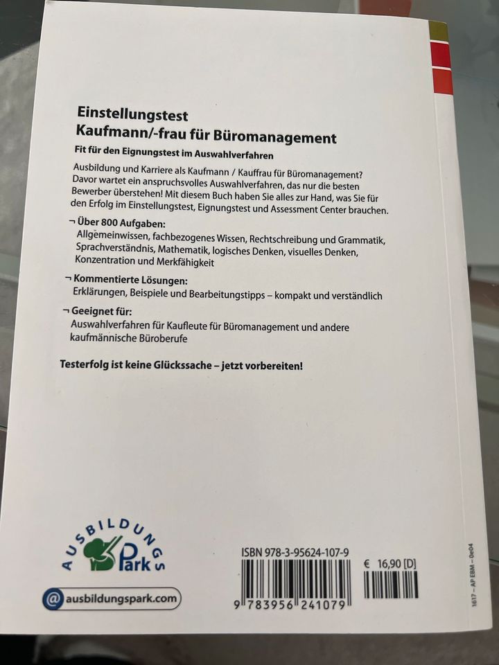 Einstellungstest Kaufmann-/frau für Büromanagement mit Lösungen in Braunschweig