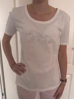 Weißes T-Shirt mit kleinen Elefanten aus Glitzer Sachsen-Anhalt - Halberstadt Vorschau