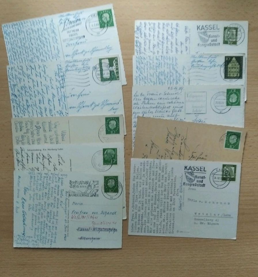 10 Ganzsachen Postkarten aus der frühen BRD in Gelsenkirchen
