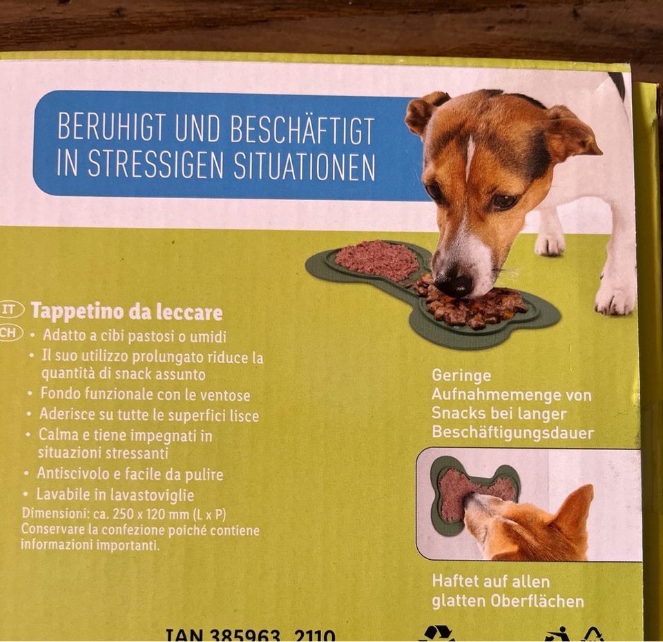 Schleckmatte NEU Hunde Katzen Futter Matte Leckmatte in Blender