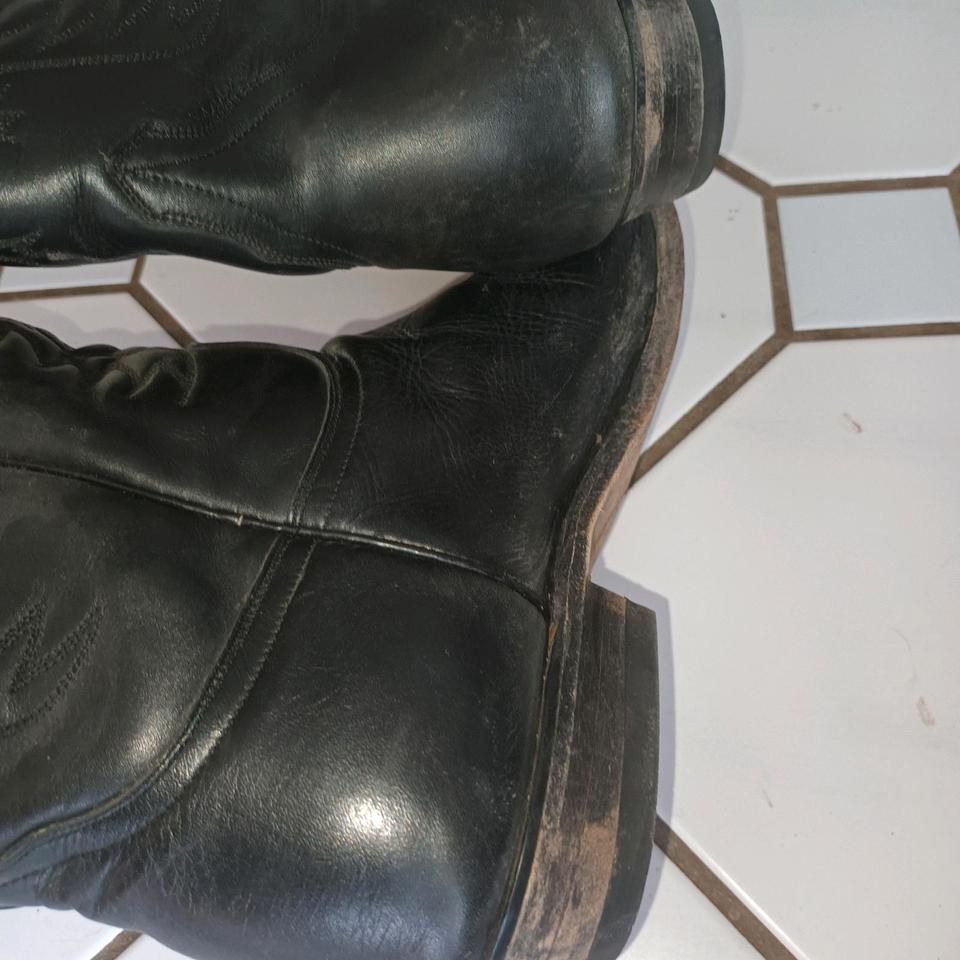 Leder Western Cowboy Biker Stiefel Boots Größe 48 Männer in Burgthann 