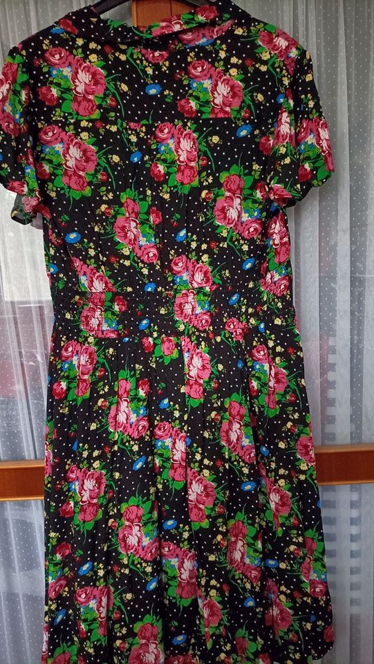 Blutsgeschwister Kleid XL Neu Schwarz Blumen Sommer in Bremen