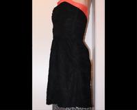 Kleid Bandeau 'Vila' schwarz Spitze Rosen Oberteil gerafft Gr. 36 Sachsen-Anhalt - Salzwedel Vorschau