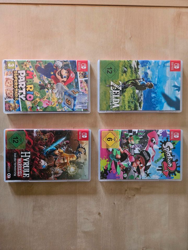 Switch Spiele (Zelda, Splatoon 2, Hyrule Warriors, Mario Party) in Goch