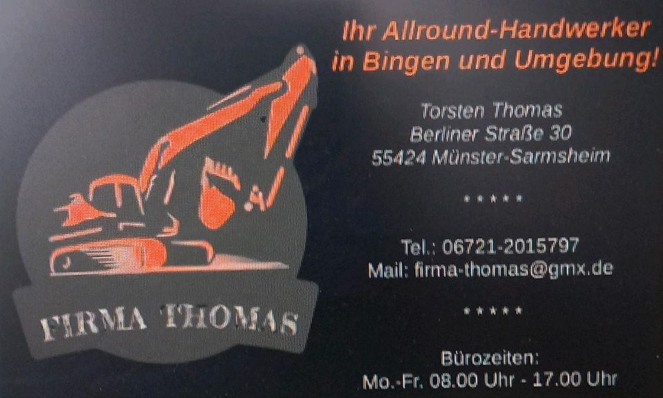 Der Handwerker für Ihre Immobilie(n) in Bingen und Umgebung in Münster-Sarmsheim