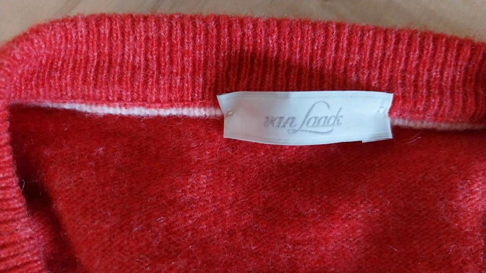 van Laack Pullover Gr. 56  - rot - extrafeine Merino Wolle in München