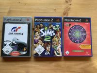 PlayStation 2 Spiele Gran Turismo 4, Die Sims 2, Wer wird Million Stuttgart - Zuffenhausen Vorschau