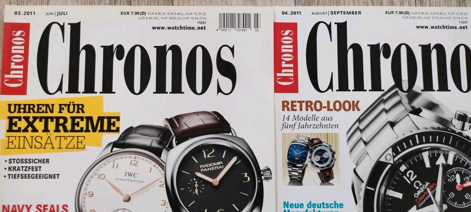 Chronos Magazin Armbanduhren Rolex,IWC,Omega,Patek Philippe,Paner in Berlin