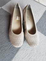Rieker Damen Schuh Gr 37 Leder beige braun guter Zustand Hessen - Helsa Vorschau