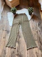 Mango Stoffhose Hose weites Bein Khaki Gr.XS Hessen - Borken Vorschau