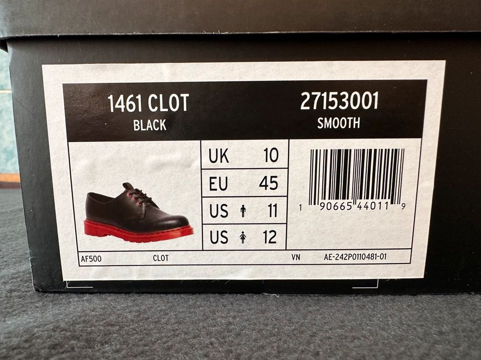 1461 Dr. Martens Clot Collab limited edition Gr. 45 guter Zustand in Hannover