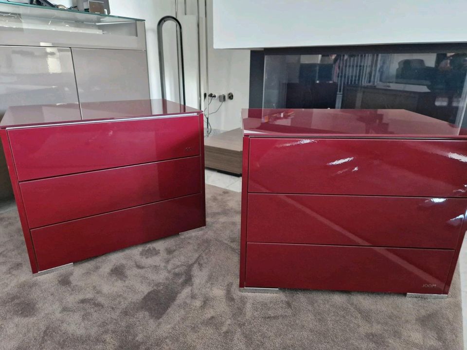 Joop Joop! Nachttische schrank Bordeaux Rot Glas Brombeere in Mülheim (Ruhr)