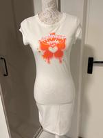 Kleid, H&M, Gr.M, weiß, orange/pink, T-Shirtkleid Bayern - Dillingen (Donau) Vorschau