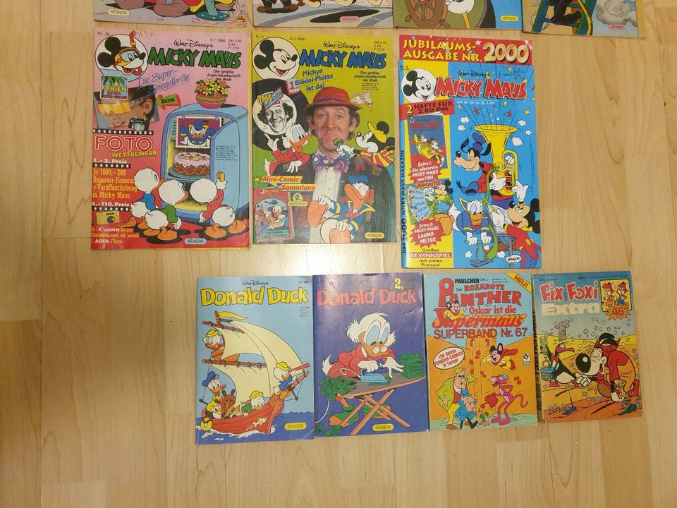 34 Comics Micky Donald Goofy Pink Panther Fix+Foxi Sonderhefte in Mainz