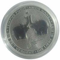 1 Oz Silber Ottifanten 2020 - Küssende Elefanten Silbermünze Hessen - Bruchköbel Vorschau