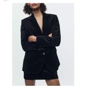 ZARA Samt Blazer mit Rock set schwarz❗️ZWEITEILER zw Collection Bielefeld - Bielefeld (Innenstadt) Vorschau