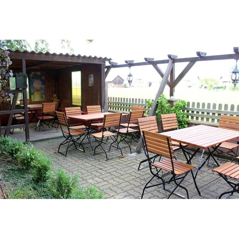 Terrassenstuhl klappbar, Gartenstuhl weiß, Biergartenstuhl Neu in Ebersdorf