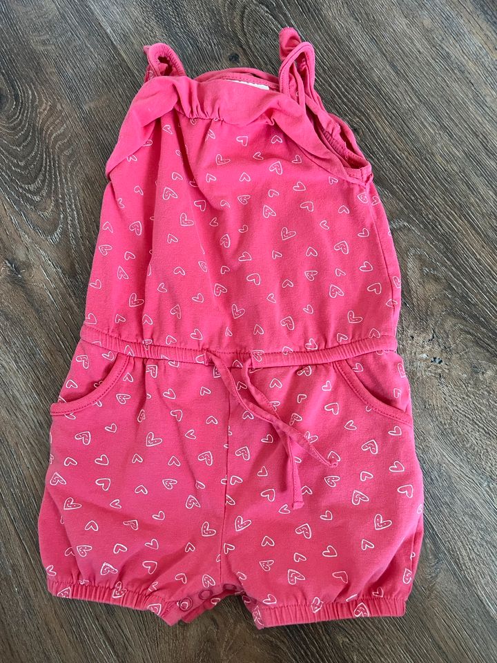 Süßer rosa Jumpsuit Einteiler Gr. 86 Topomini in Buchloe