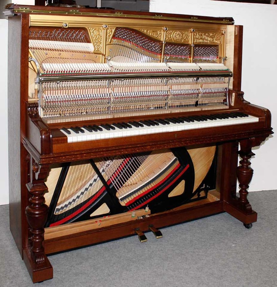 Klavier Grotrian-Steinweg 138, Eiche, restauriert, 5 J. Garantie in Egestorf