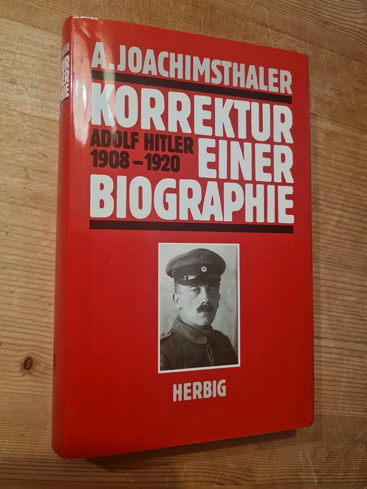 A.Joachimsthaler - korrektur ener Biographie A.H - Buch 1989 in Dresden