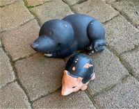 Maulwurf + Igel Keramik Dekoration Gartenfigur Sachsen - Doberschütz Vorschau