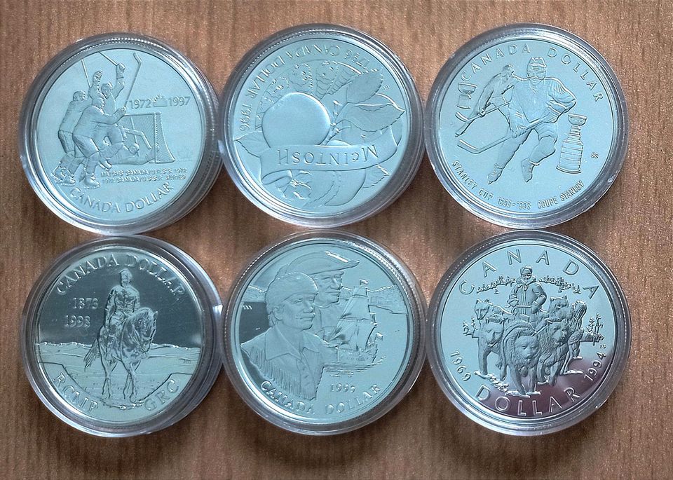 Canada Dollar in Silber in Korbach