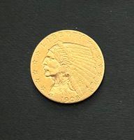 Gold Münze 1908 USA 2 1/2 $ Indian Head Indianer Kopf Thüringen - Jena Vorschau