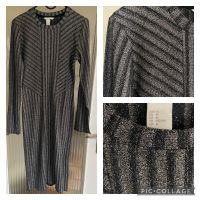 H&M Kleid wadenlang schwarz silber Lameefäden Gr.M Nordrhein-Westfalen - Olpe Vorschau