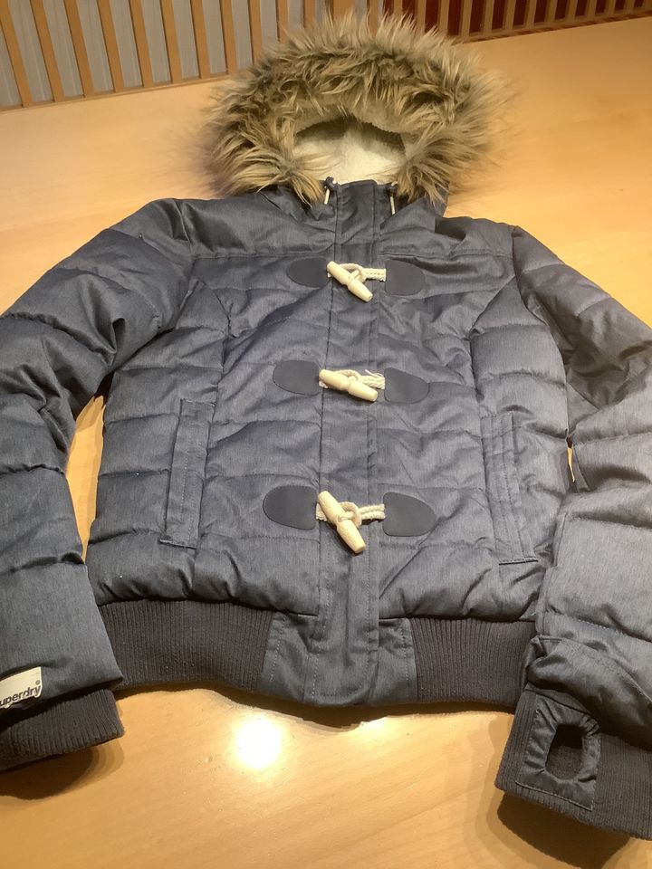 SuperDry Winter Jacke grau S in Türkheim