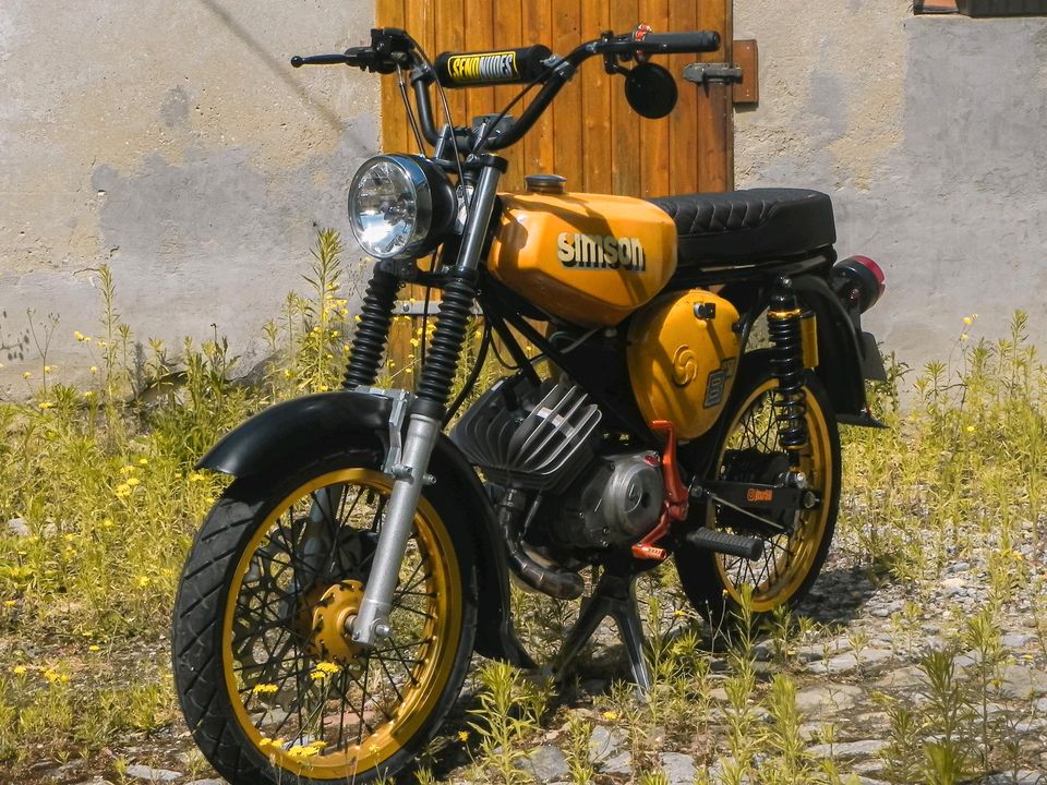 Simson Räder Gold 1,85 Scheibenbremse CNC Nabe in Hecklingen