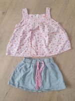 Mädchen Sommer Set Outfit Größe 104 Rosa Grau Rock Shirt Baden-Württemberg - Laupheim Vorschau