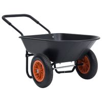 Schubkarre Schwarz und Orange Gartenwagen 78 L 100 kg Bayern - Bad Kissingen Vorschau