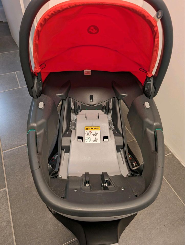 Babyschale Maxi Cosi coral 360+Family Fix 360 - jeweils 2 Stück! in Rain Niederbay