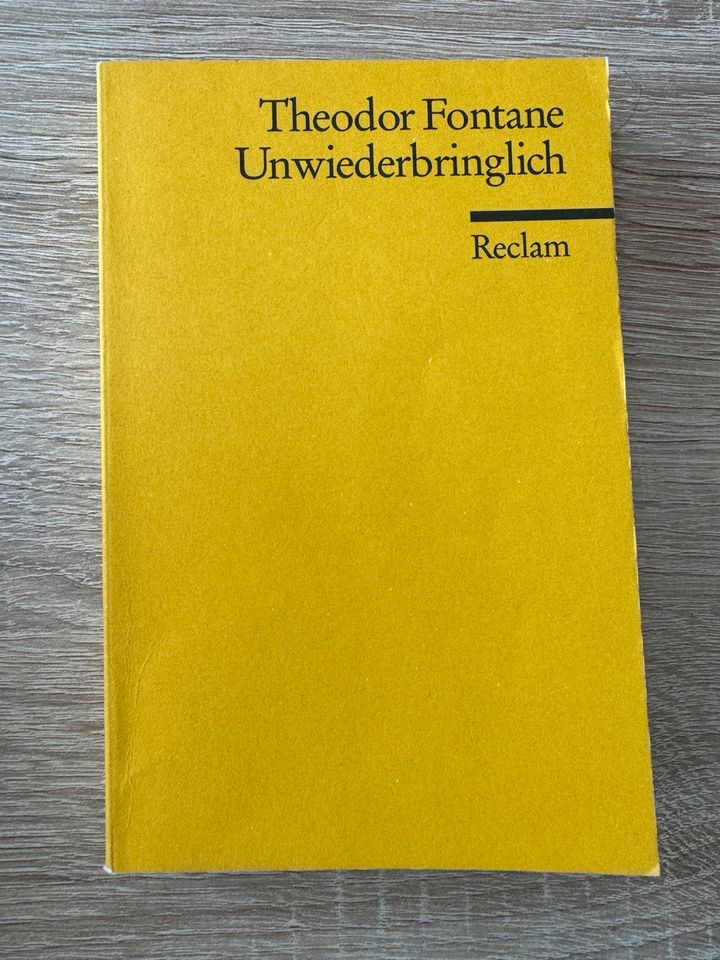 Theodor Fontane - Unwiederbringlich - Reclam in Bad Hersfeld