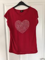 T-Shirt dunkelrot TARA Herz Gr. M 38 Shirt Sommer ungew. Stoff Nordrhein-Westfalen - Olfen Vorschau