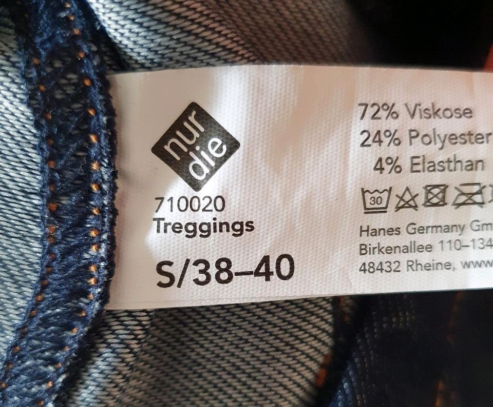 Treggings S 38/40 von Nur Die dunkelblau in Kaiserslautern