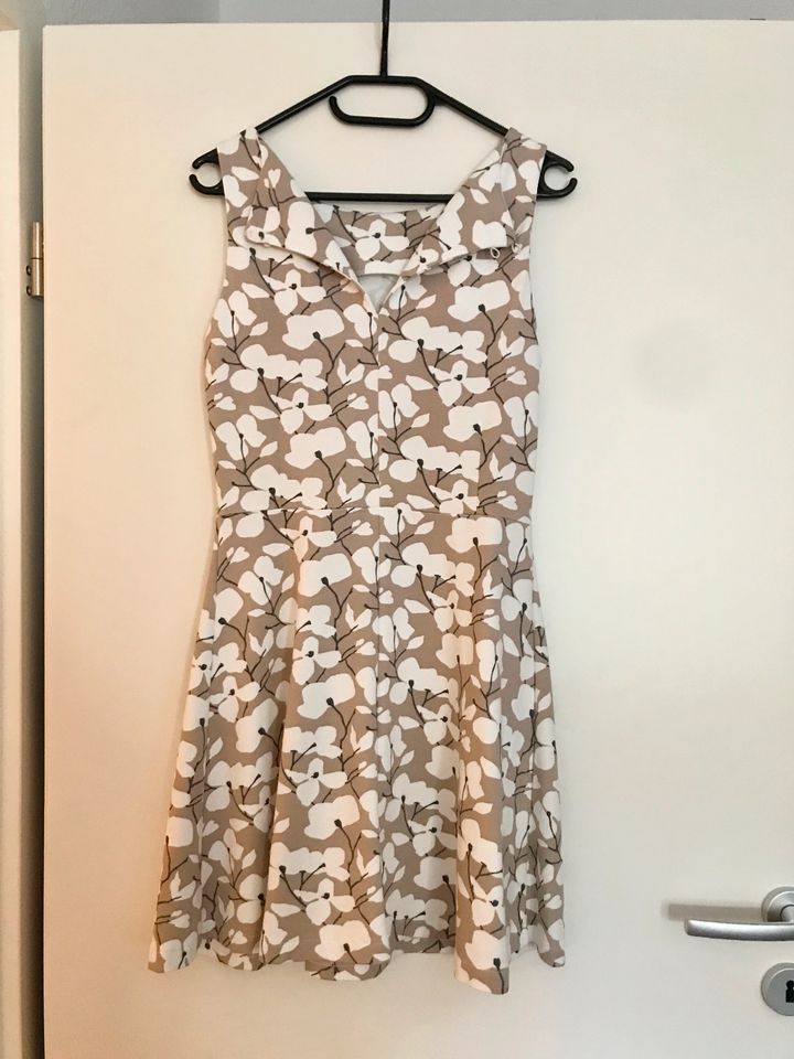 Glücksgriff: NEU Sommerkleid Gr. 38 beige bedruckt in Bad Langensalza