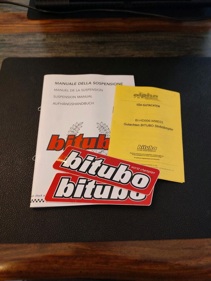 Bitubo Stoßdämpfer Handbuch + Gutachten Alpha Technik in Holzkirchen