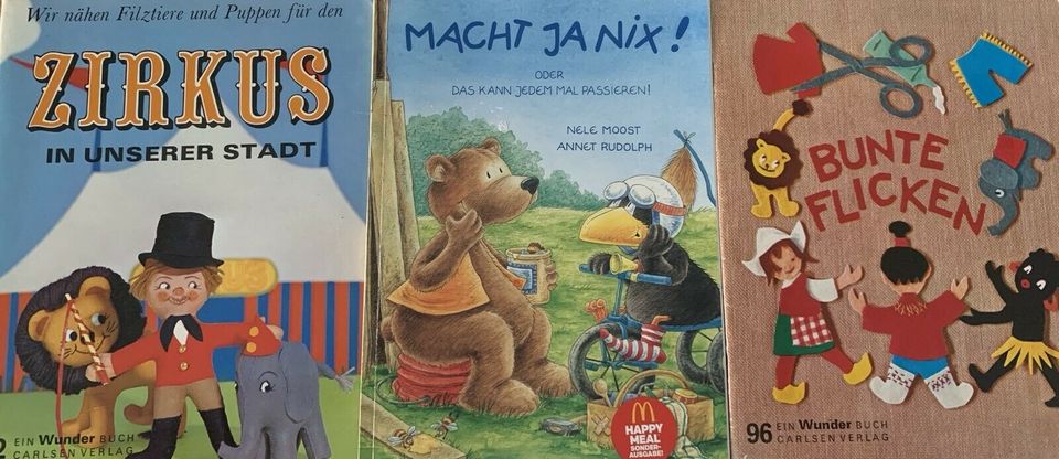 6 Bücher: Sams, Emil, Simsala Grimm, Zirkus…. in Korb