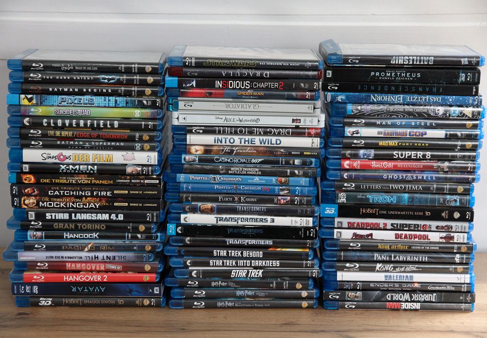 Blu-Ray Sammlungsauflösung 69 Stück, 3D Filme und Steelbook in Höxter