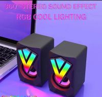 Mini Stereo Lautsprecher LED USB für Computer PC NEU Nordrhein-Westfalen - Paderborn Vorschau