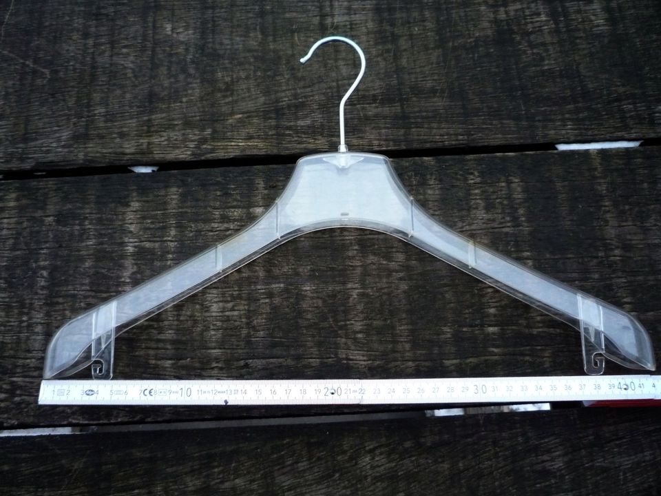 50 Kleiderbügel transparent Kunststoff 42 + 45cm in Bad Oldesloe